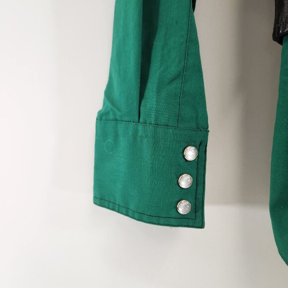 Kids Western Cowboy / Cowgirl Shirt and Leather Vest Size 8 - Picture 4 of 10